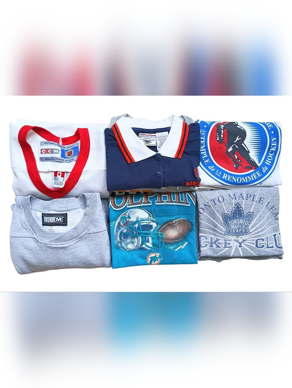 18 Pc VTG NHL NFL Sports Wholesale Reseller Lot 90s Y2K